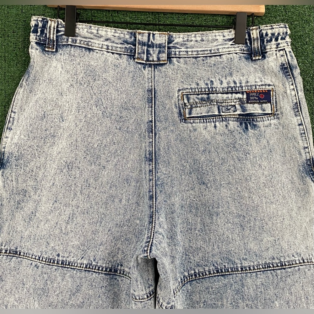 Vintage 80’s Bugle Boy Mountain Patrol Acid Wash Denim Jeans Men's Size 31 - Picture 5 of 7